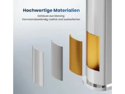 Emke Wasserhahn Bad 166 x 152 x 45 mm Chrom Waschtischarmatur Mischbatterie Waschbecken< Einhebelmischer