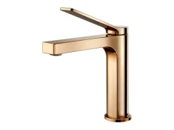 Emke Wasserhahn Waschbeckenarmaturen 195 x 173 x 46 mm Rosengold Mischbatterie Küchenarmatur mit Luftsprudler< Zubehör Für Küchenarmatur|Einhebelmischer