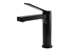 Einhebelmischer<Emke Wasserhahn Waschbeckenarmaturen 195 x 173 x 46 mm Schwarz Matt Mischbatterie Küchenarmatur mit Luftsprudler