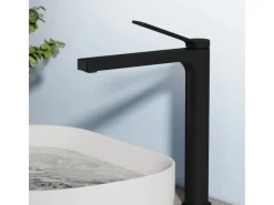 Einhebelmischer|Zubehör Für Küchenarmatur<Emke Wasserhahn Waschbeckenarmaturen 335 x 233 x 46 mm Schwarz Mischbatterie Küchenarmatur mit Luftsprudler