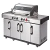 Sale Enders Gasgrill Kanasas II Pro 4 SIK Profi Turbo 4 Brenner & Seitenkocher Silber