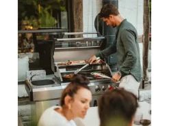 Sale Enders Gasgrill Kanasas II Pro 4 SIK Profi Turbo 4 Brenner & Seitenkocher Silber