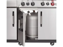 Sale Enders Gasgrill Kanasas II Pro 4 SIK Profi Turbo 4 Brenner & Seitenkocher Silber