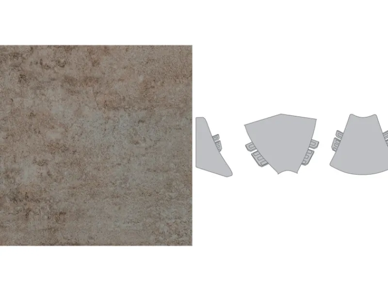 Endkappen System Plus Campino Concrete (H437 FB)