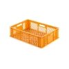 Clearance PROREGAL Eurobehälter Bäcker- und Konditorenkasten HxBxT 17,1 x 40 x 60 33 Liter Gelb-Orange Brötchenkiste Sstapelbare Bäckerkiste