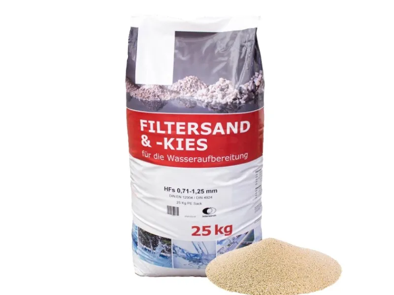 Wassersysteme<Evolution 25 kg Filtersand Grob 0,7-1,2 mm Körnung für Filteranlage Pool