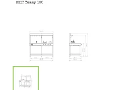 Exit Toys Pfannen|Herde<Spielküche Yummy 100 Holz 98 cm x 102 cm x 53 cm FSC®