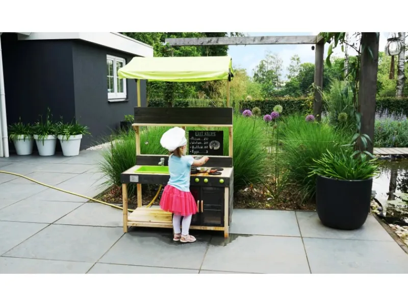 Exit Toys Herde<EXIT Yummy 300 hölzerne Küche für draußen - naturel FSC®