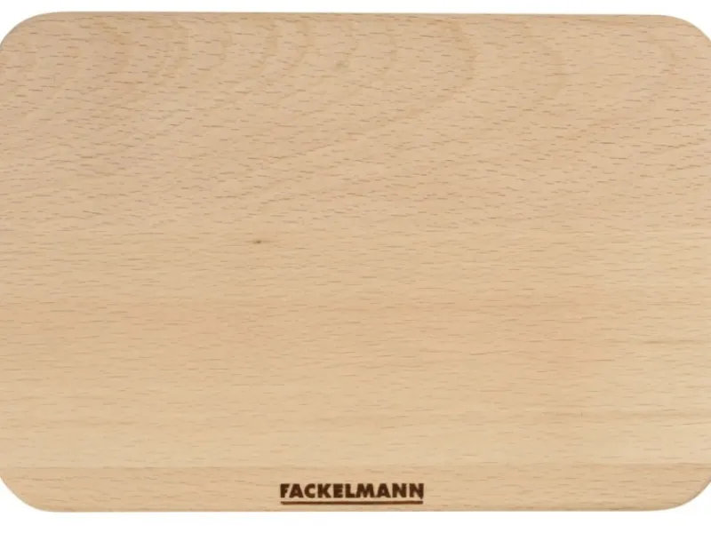 Fackelmann Küchenhelfer<Essbrett Fair klein 15 cm x 21 cm Buche