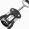 Clearance Fackelmann Hebkorkenzieher mit Flaschenöffner 17 cm Schwarz-Grau