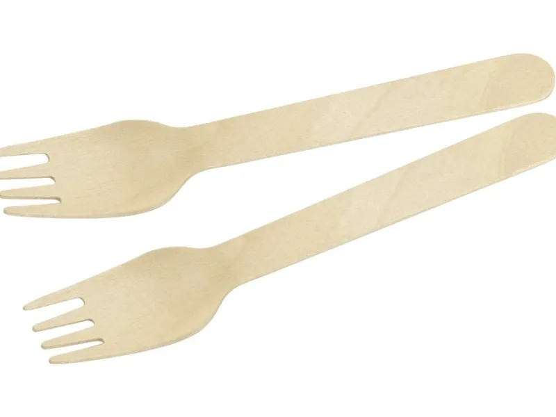 Fackelmann Holzgabeln Fair 16 cm 30 Stück< Küchenhelfer