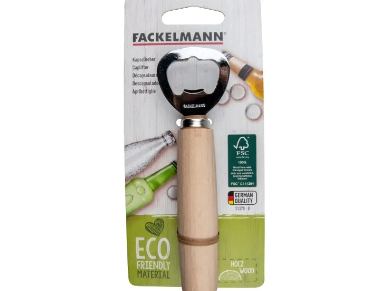 Fackelmann Kapselheber Fair 13,5 cm Buche< Küchenhelfer