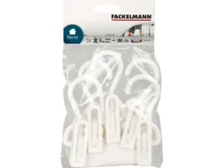 Fackelmann Wäschetrockner<Klammerhaken für Wäsche Weiß-Blau