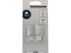 Fackelmann Klebehaken oval 2 Stück 2,4 cm x 4,7 cm