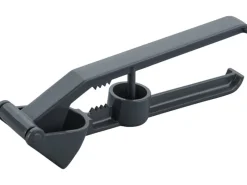 Fackelmann Knoblauchpresse 3-in-1 Dunkelgrau Alu< Küchenhelfer