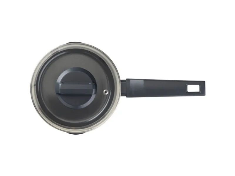 New Fackelmann Kochtopf mit Stiel und Deckel Statement 16 cm Keramik