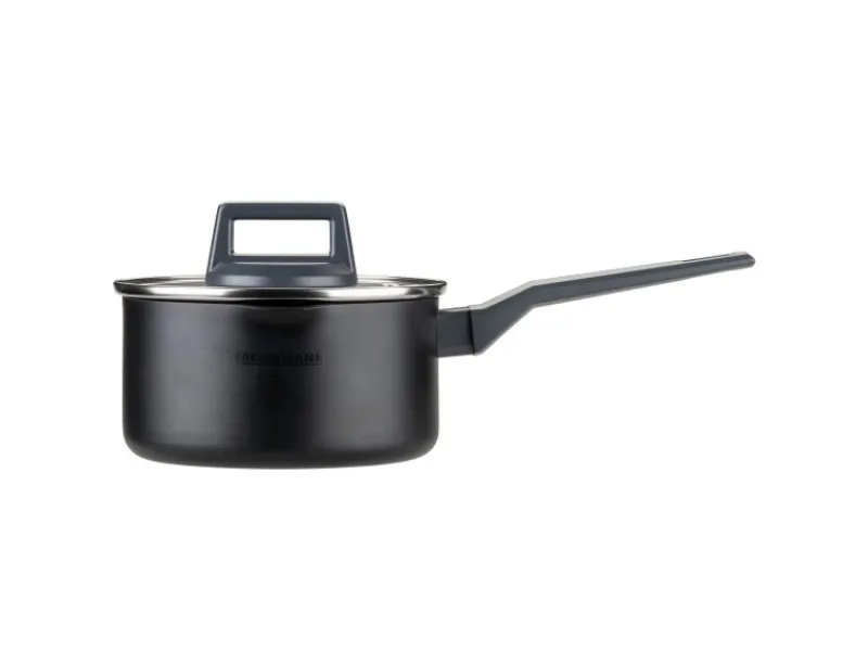 New Fackelmann Kochtopf mit Stiel und Deckel Statement 16 cm Keramik