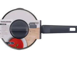 New Fackelmann Kochtopf mit Stiel und Deckel Statement 16 cm Keramik