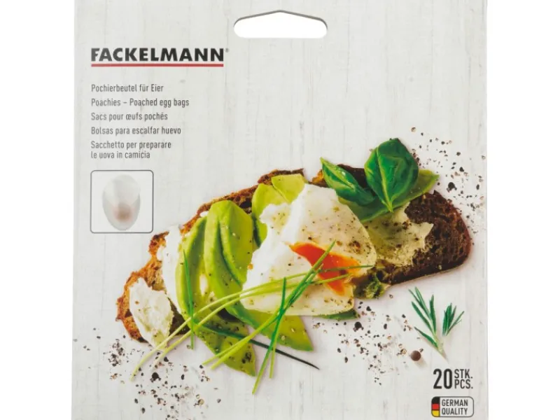 Fackelmann Pochierbeutel Poachies für Eier 20 Stück< Küchenhelfer