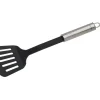 Fackelmann Pfannen|Küchenhelfer<Schlitzwender mit Ovalgriff 32 cm Silber-Schwarz