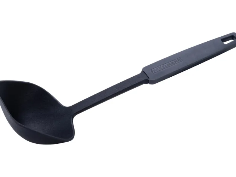Fackelmann Küchenhelfer<Schöpflöffel Statement 2K 29 cm Schwarz-Dunkelgrau