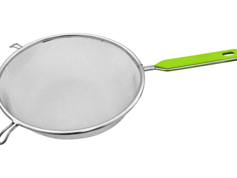 Fackelmann Küchenhelfer<Sieb Edelstahl Ø 25 cm Grün-Silber