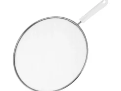Fackelmann Herde|Küchenhelfer<Spritzschutz Arcadalina Ø 29 cm x 44 cm Silber-Weiß