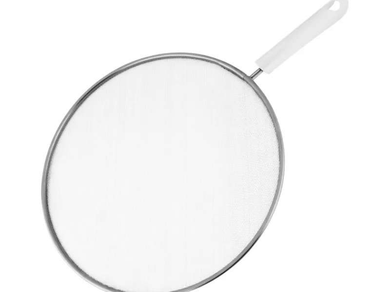 Fackelmann Herde|Küchenhelfer<Spritzschutz Arcadalina Ø 29 cm x 44 cm Silber-Weiß