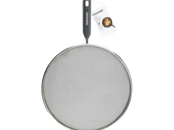 Fackelmann Spritzschutz mit Griffeinlage Ø 29 cm x 46 cm Silber-Grau< Küchenhelfer|Gefrierschränke