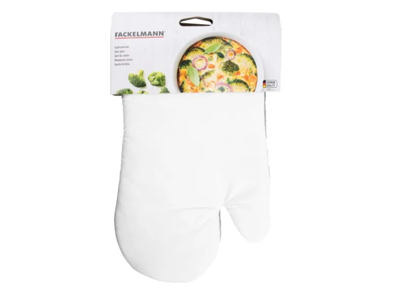 Clearance Fackelmann Topfhandschuh Baumwolle ca. 28 cm x 18 cm Weiß