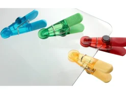Best Fackelmann Tütenclips mit Magnet  83 mm x 20 mm x 38 mm Farbig