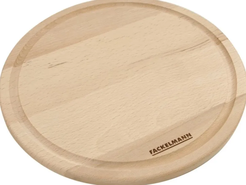 Fackelmann Küchenhelfer|Schneidebretter<Vesperbrett Fair rund Ø 24 cm Buche