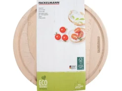 Fackelmann Küchenhelfer|Schneidebretter<Vesperbrett Fair rund Ø 24 cm Buche