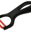 Fackelmann Küchenhelfer<Ziehschäler Ergonomic Keramik Schwarz-Rot-Weiß