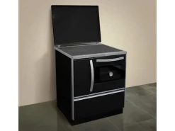 Firefix Küchenofen Isar Stahl Schwarz 8,1 kW< Herde|Kochfelder