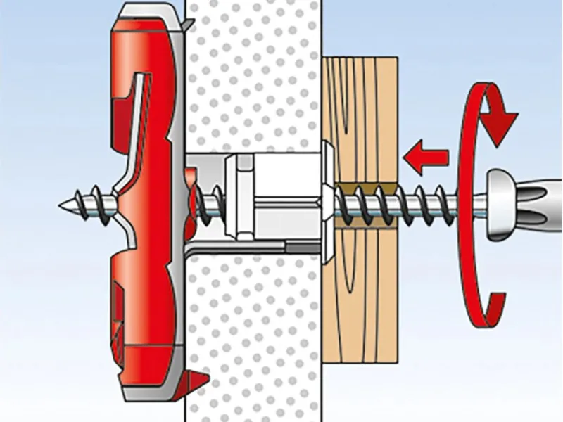 New Fischer Kippdübel Duotec 10 S PH mit Panhead Schraube je 2 Stück