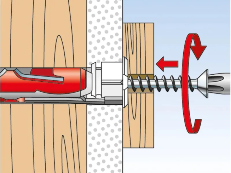 New Fischer Kippdübel Duotec 10 S PH mit Panhead Schraube je 2 Stück