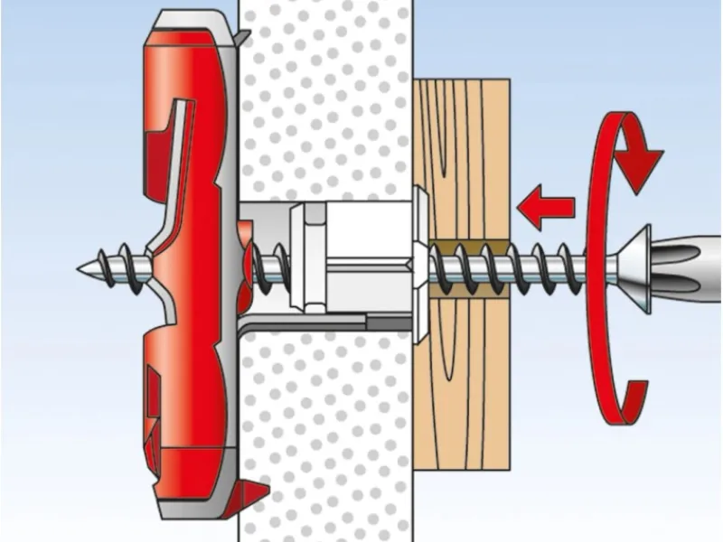 New Fischer Kippdübel Duotec 10 S PH mit Panhead Schraube je 2 Stück