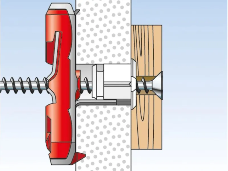 New Fischer Kippdübel Duotec 10 S PH mit Panhead Schraube je 2 Stück