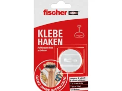 Fischer Töpfe<Klebehaken und Kleber