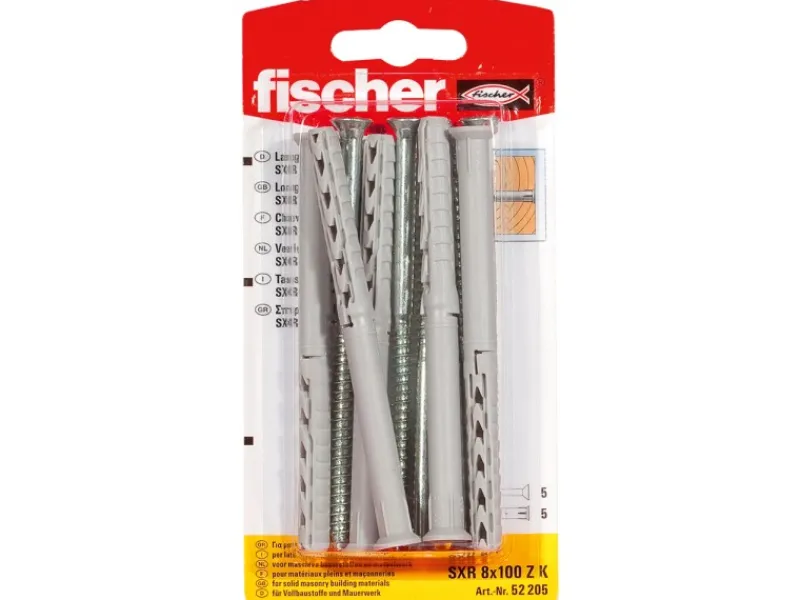 Best Fischer Langschaftdübel SXR 8 x 100 Z K (5 ST)