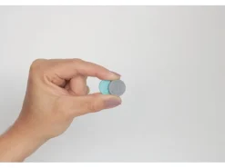 fix-o-moll Kühlschränke<Magnetscheibe Neodym in Siliconhaut Ø 19 mm x 4 mm Grau/Türkis