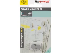 fix-o-moll Magnetscheibe Neodym Ø 12 mm x 3 mm Silber< Kühlschränke