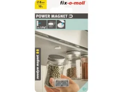 New fix-o-moll Magnetscheibe Neodym Klebend 1,5 mm x Ø 8 mm Silber 10 Stück