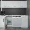 Outlet Flex-Well Classic Büroküche Wito 210 cm Weiß