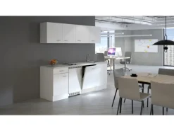Outlet Flex-Well Classic Büroküche Wito 210 cm Weiß