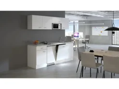 Flex-Well Classic Büroküche Wito 210 cm Weiß< Kühlschränke|Kochfelder