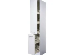 Flex-Well Classic Küchenschränke<Küchen-Apotheker-Küchen-Hochschrank Lucca 30 cm Weiß