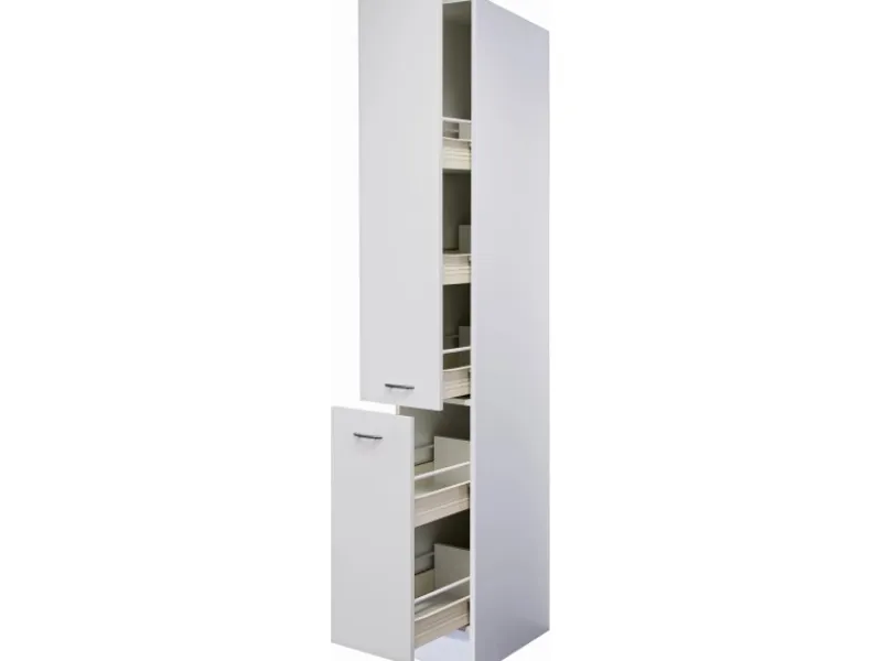Online Flex-Well Classic Küchen-Apothekerschrank Wito 200 cm x 30 cm x 57 cm Weiß