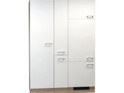 Clearance Flex-Well Classic Küchenerweiterung Florida 140 cm Weiß-Sonoma Eiche Nachbildung